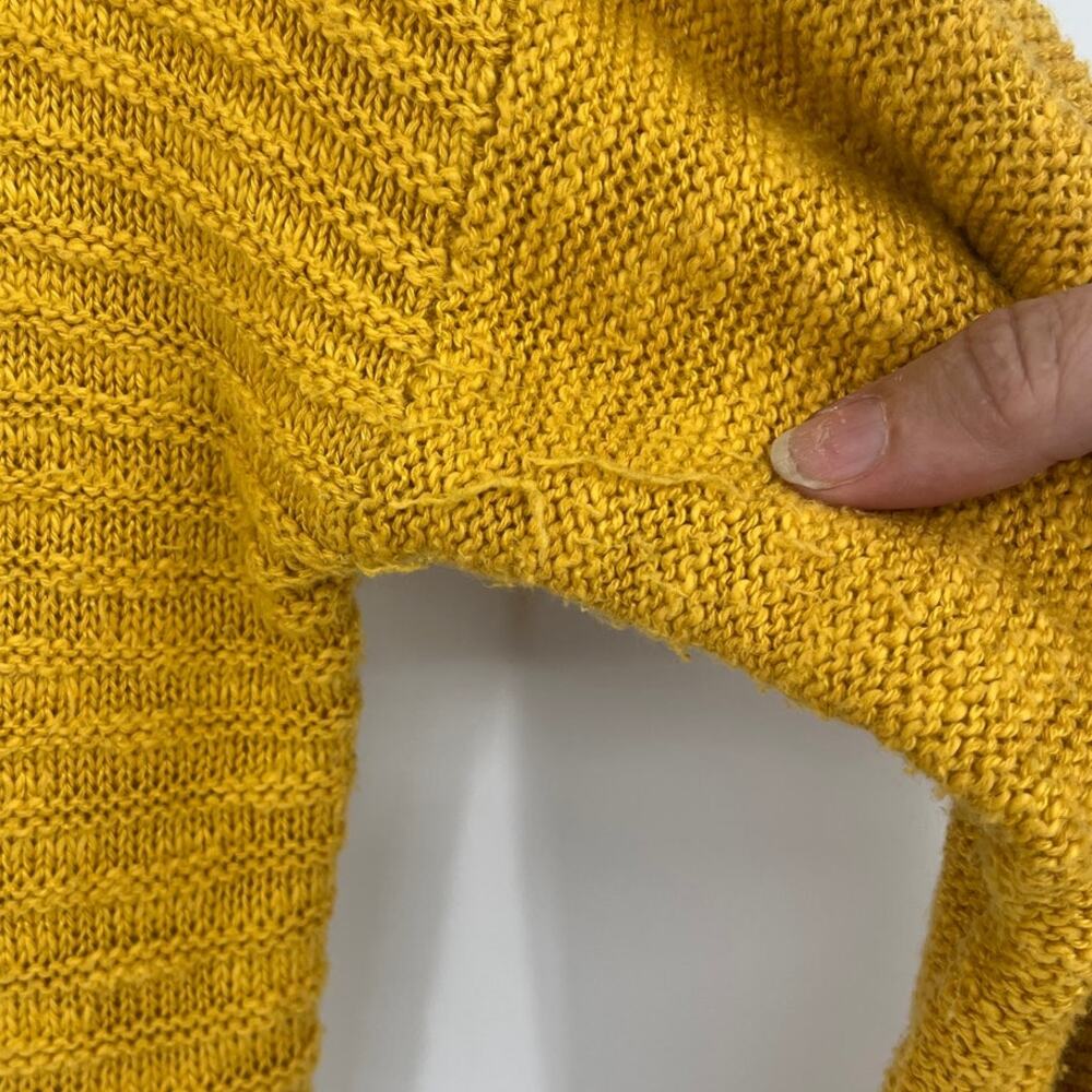 Mossimo Cable Knit Womens Sweater Sz XXL Mustard Boho Rustic Cottage Lagenlook - Picture 6 of 11